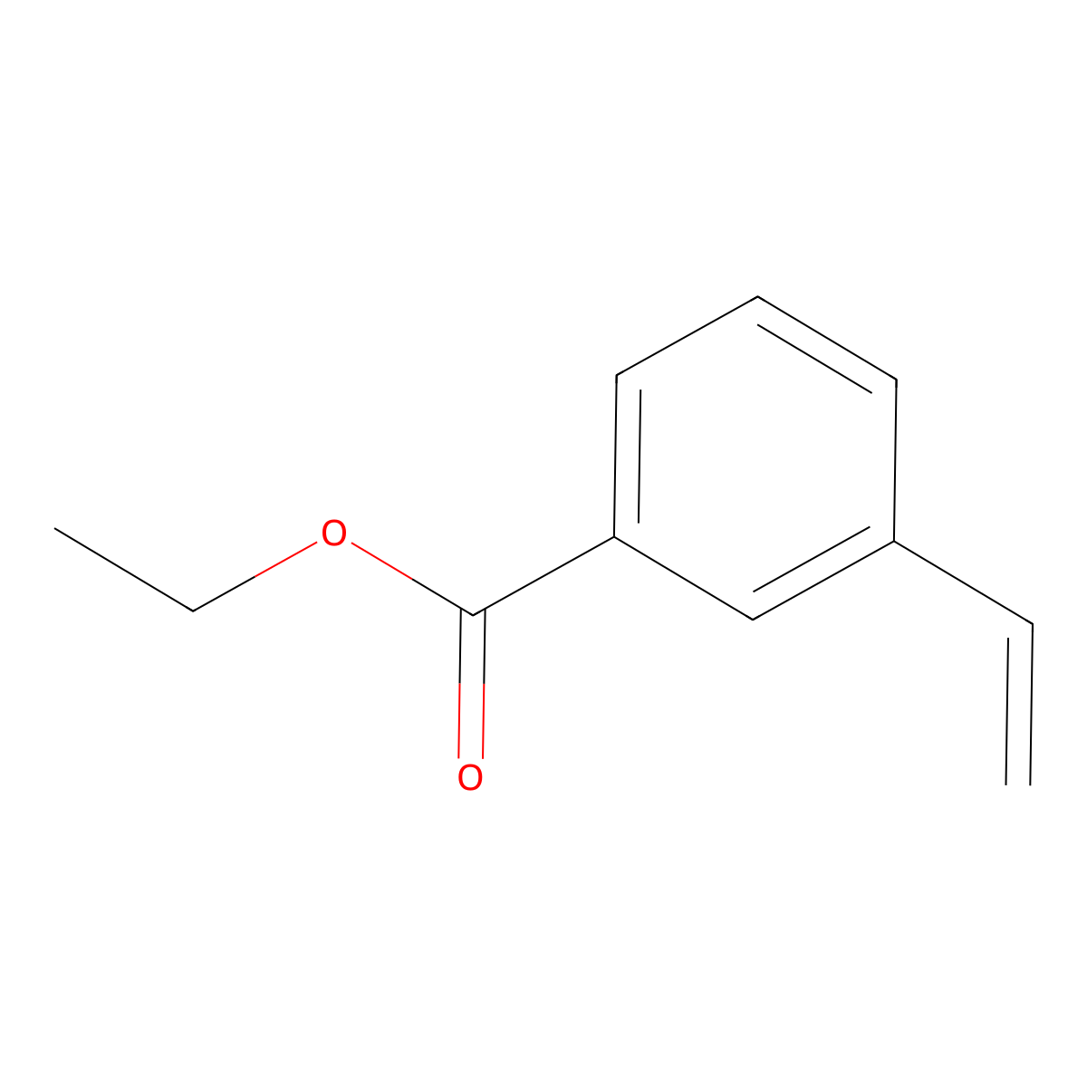 Ethyl 3-ethenylbenzoate molecular structure, CAS 33745-48-1