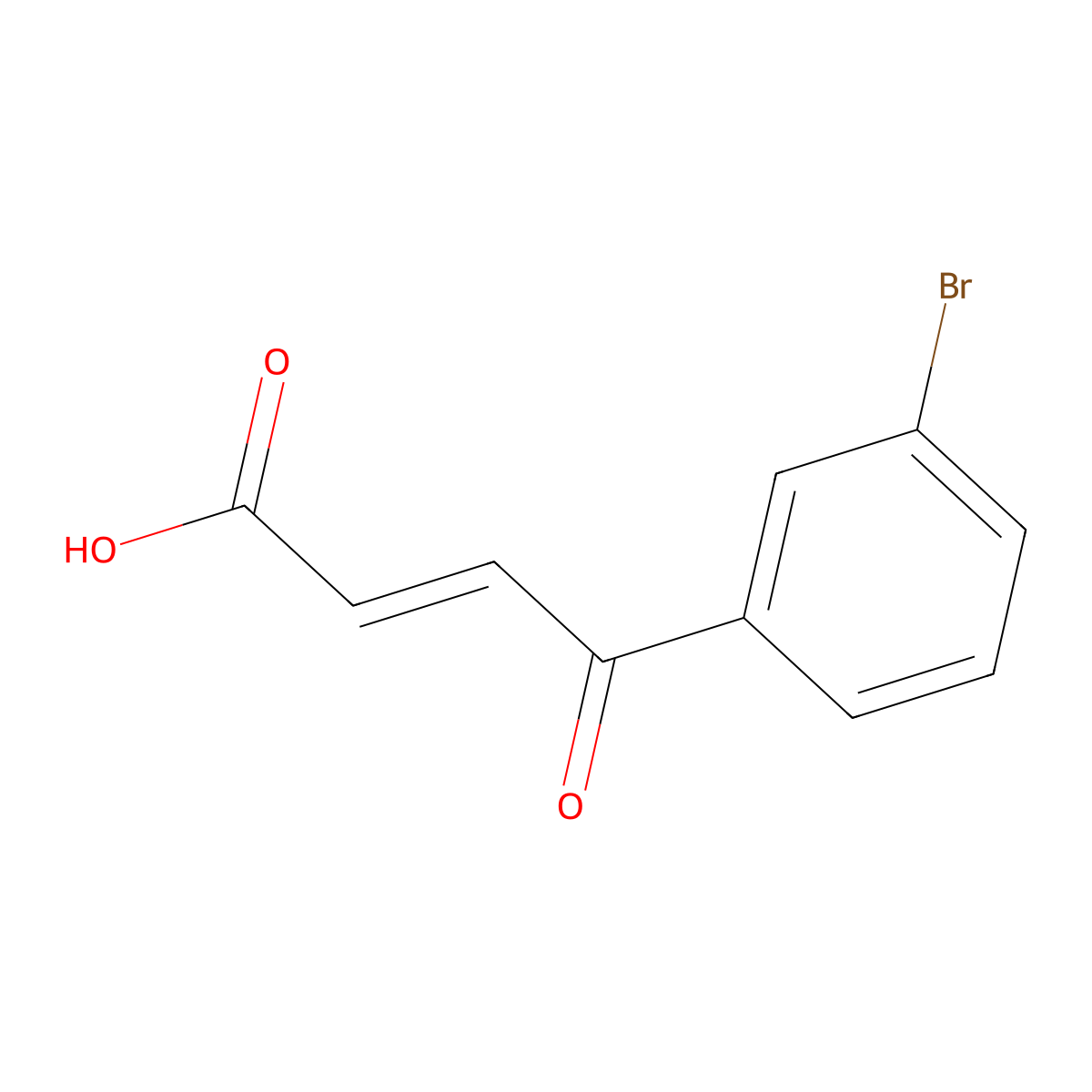 (2E)-4-(3-Bromophenyl)-4-oxobut-2-enoic acid molecular structure, CAS 337461-33-3