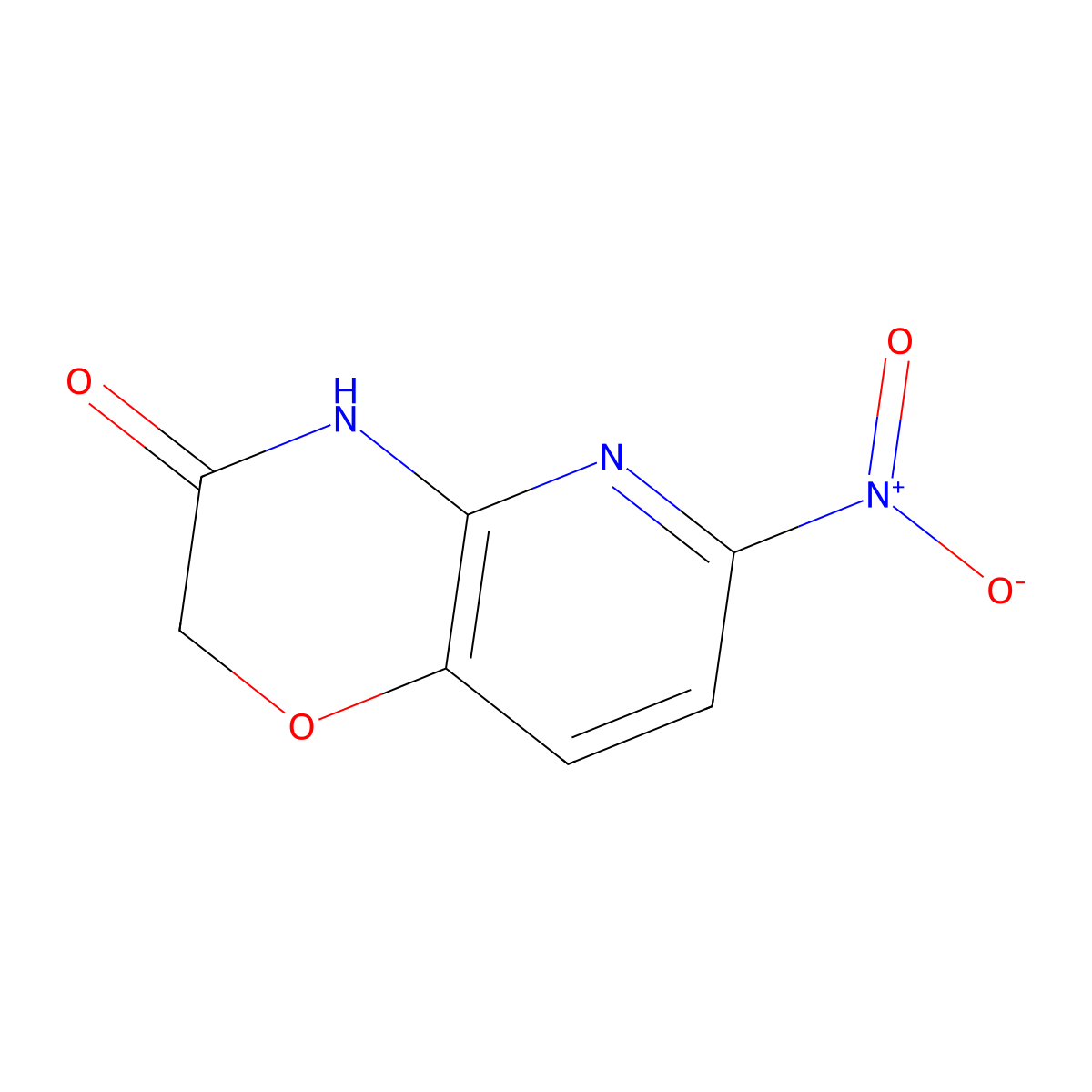 6-Nitro-2H-pyrido[3,2-B][1,4]oxazin-3(4H)-one molecular structure, CAS 337463-64-6