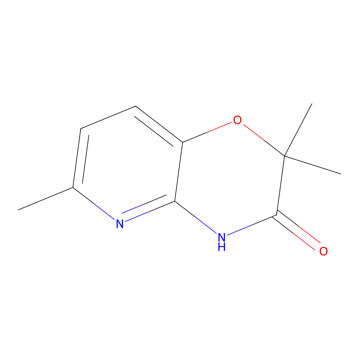 2,2,6-Trimethyl-2H-pyrido[3,2-B][1,4]oxazin-3(4H)-one molecular structure, CAS 337463-82-8