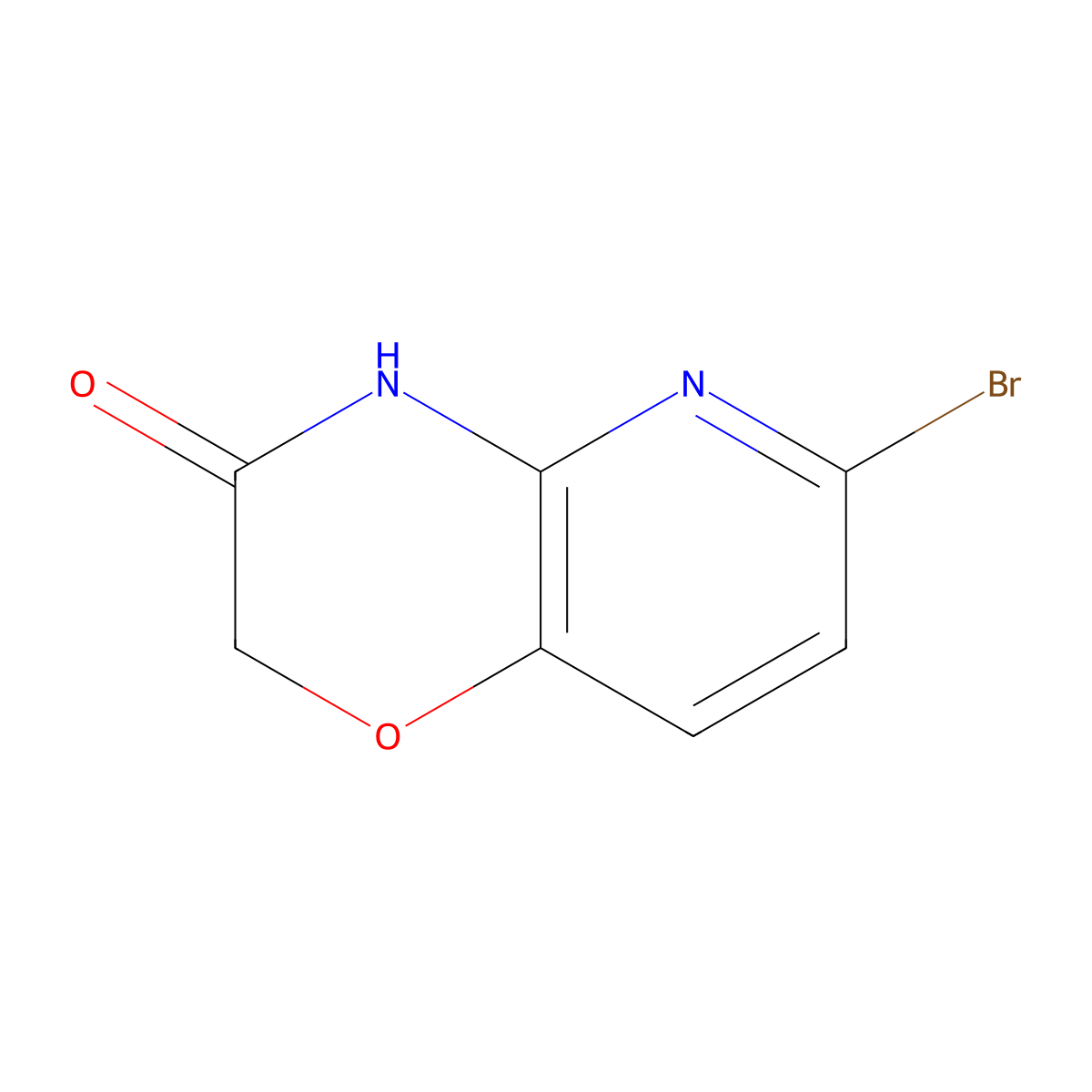 6-Bromo-2H-pyrido[3,2-B][1,4]oxazin-3(4H)-one molecular structure, CAS 337463-88-4