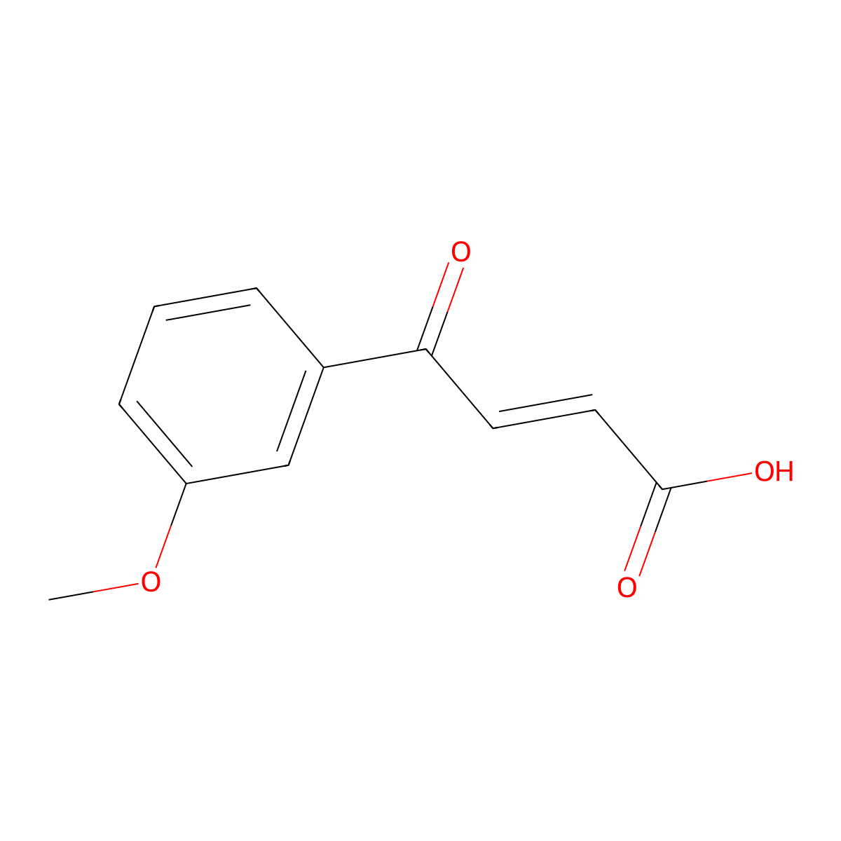 (E)-4-(3-methoxyphenyl)-4-oxobut-2-enoic acid molecular structure, CAS 337466-22-5