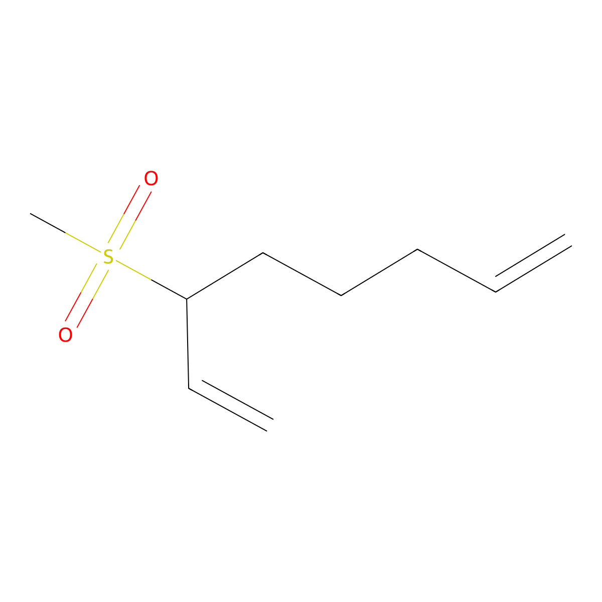 Methyl 1-vinyl-5-hexenyl sulfone molecular structure, CAS 337468-11-8