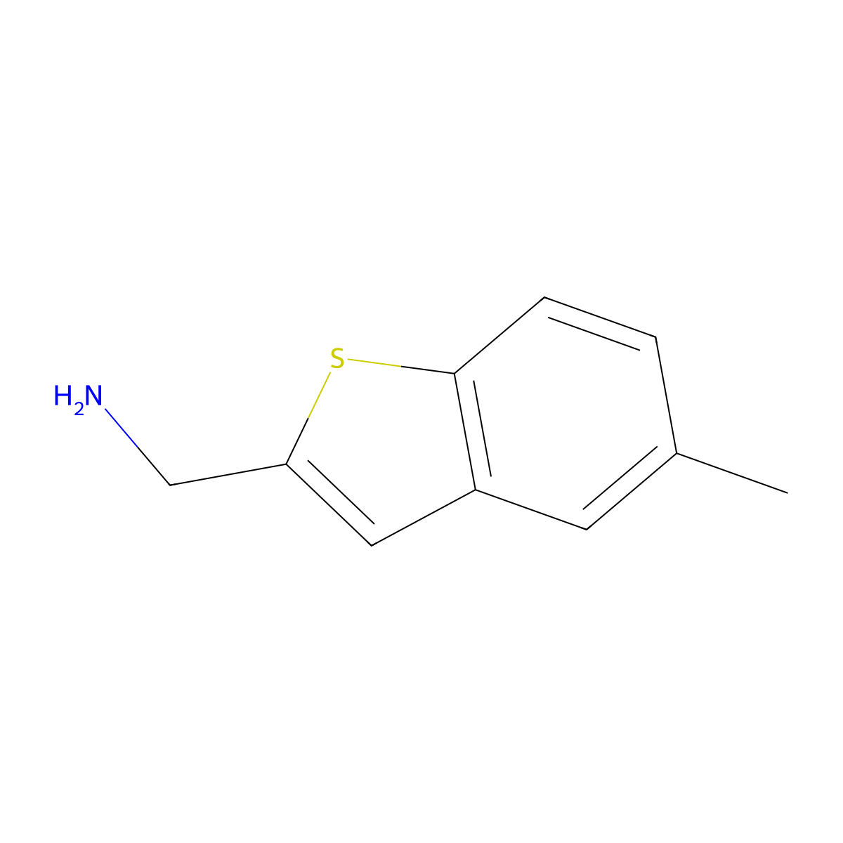 (5-Methylbenzo[b]thiophen-2-yl)methanamine molecular structure, CAS 337470-46-9
