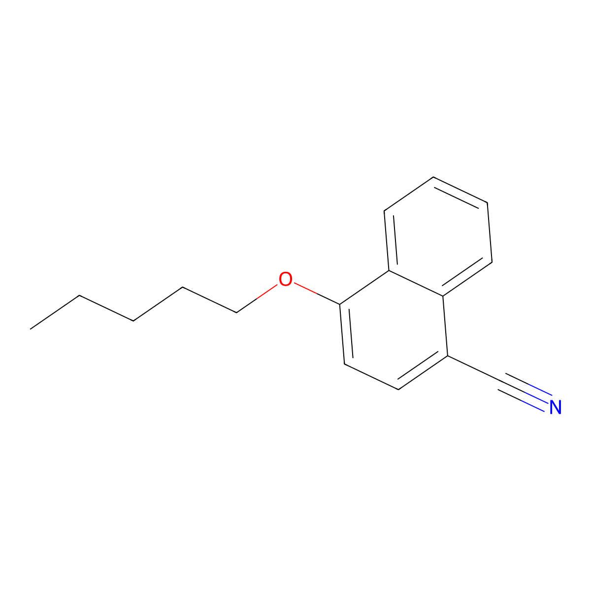 4-(Pentyloxy)-1-naphthonitrile molecular structure, CAS 337470-83-4