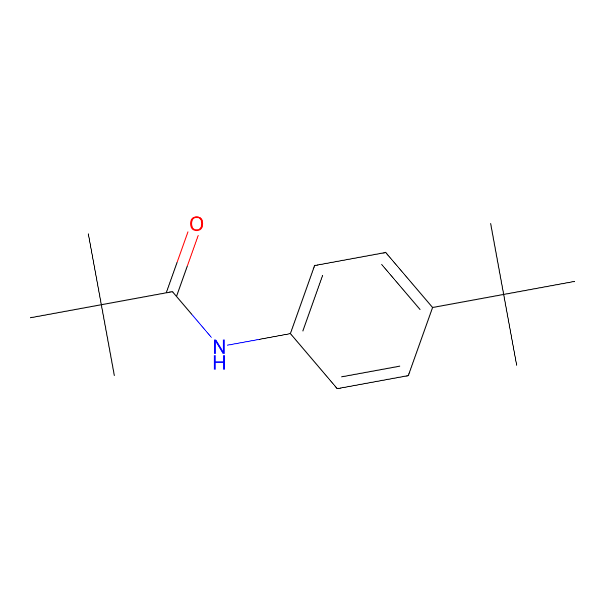 N-(4-tert-butylphenyl)-2,2-dimethylpropanamide molecular structure, CAS 337471-14-4