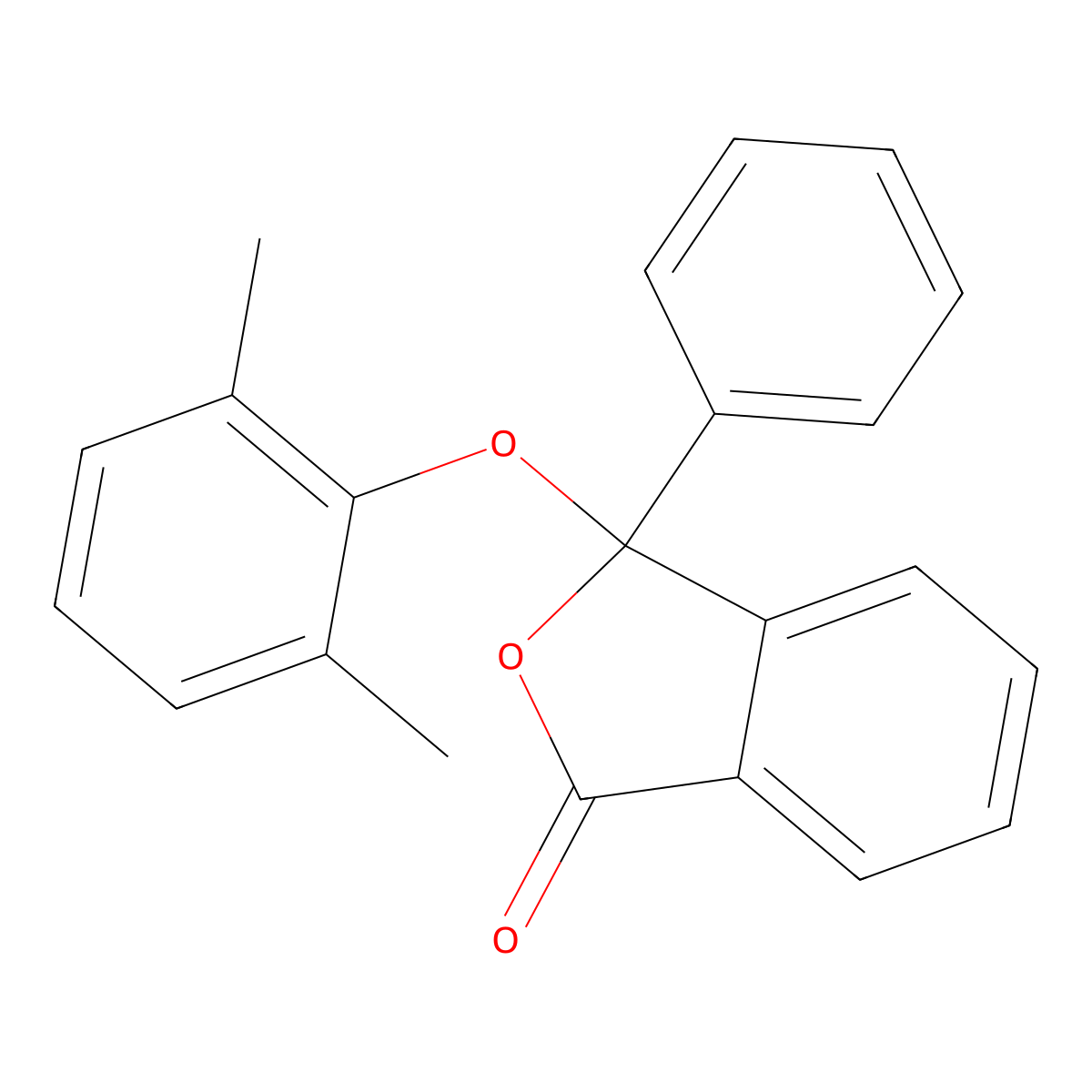 3-(2,6-dimethylphenoxy)-3-phenyl-2-benzofuran-1(3H)-one molecular structure, CAS 337474-90-5
