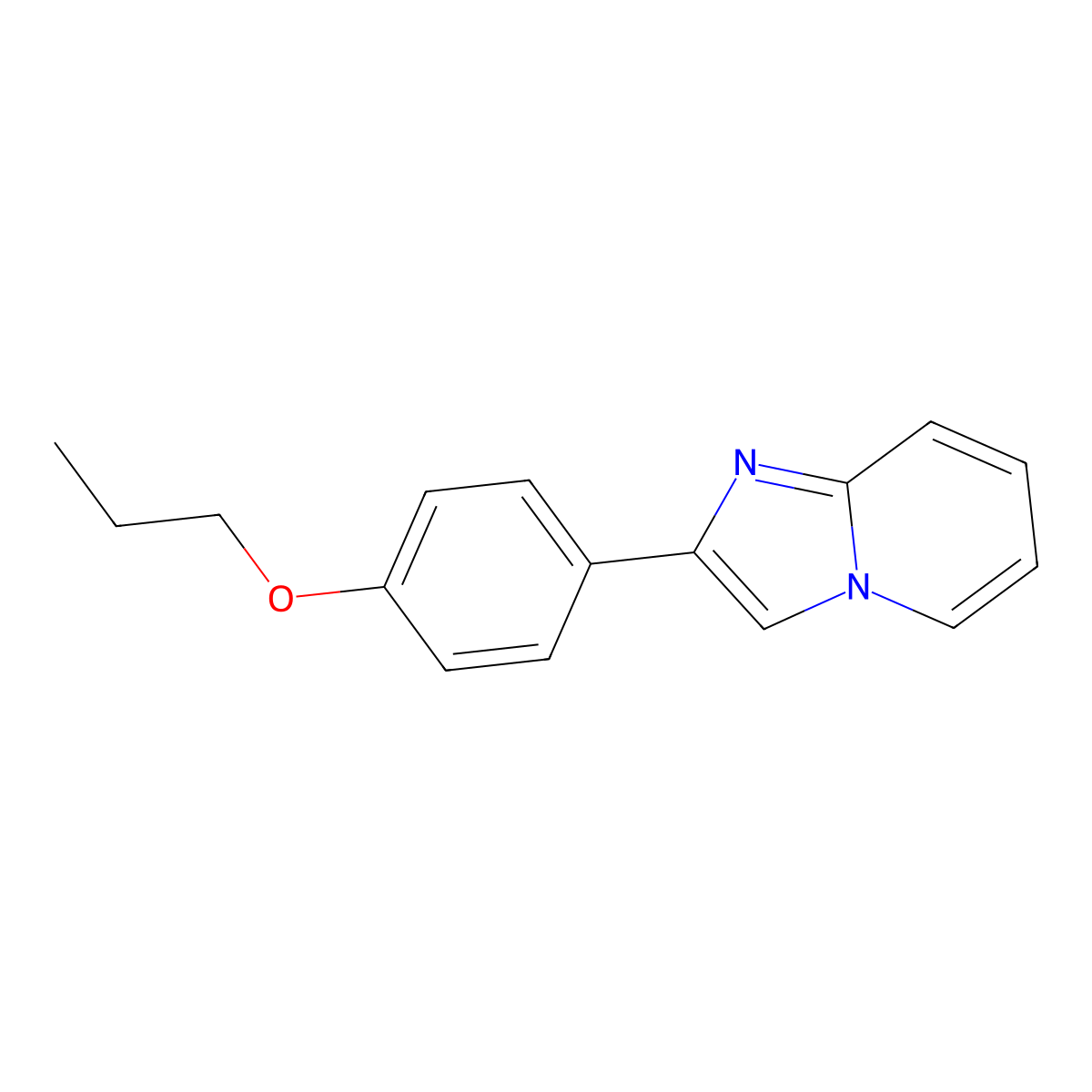 2-(4-Propoxyphenyl)imidazo[1,2-a]pyridine molecular structure, CAS 337489-08-4