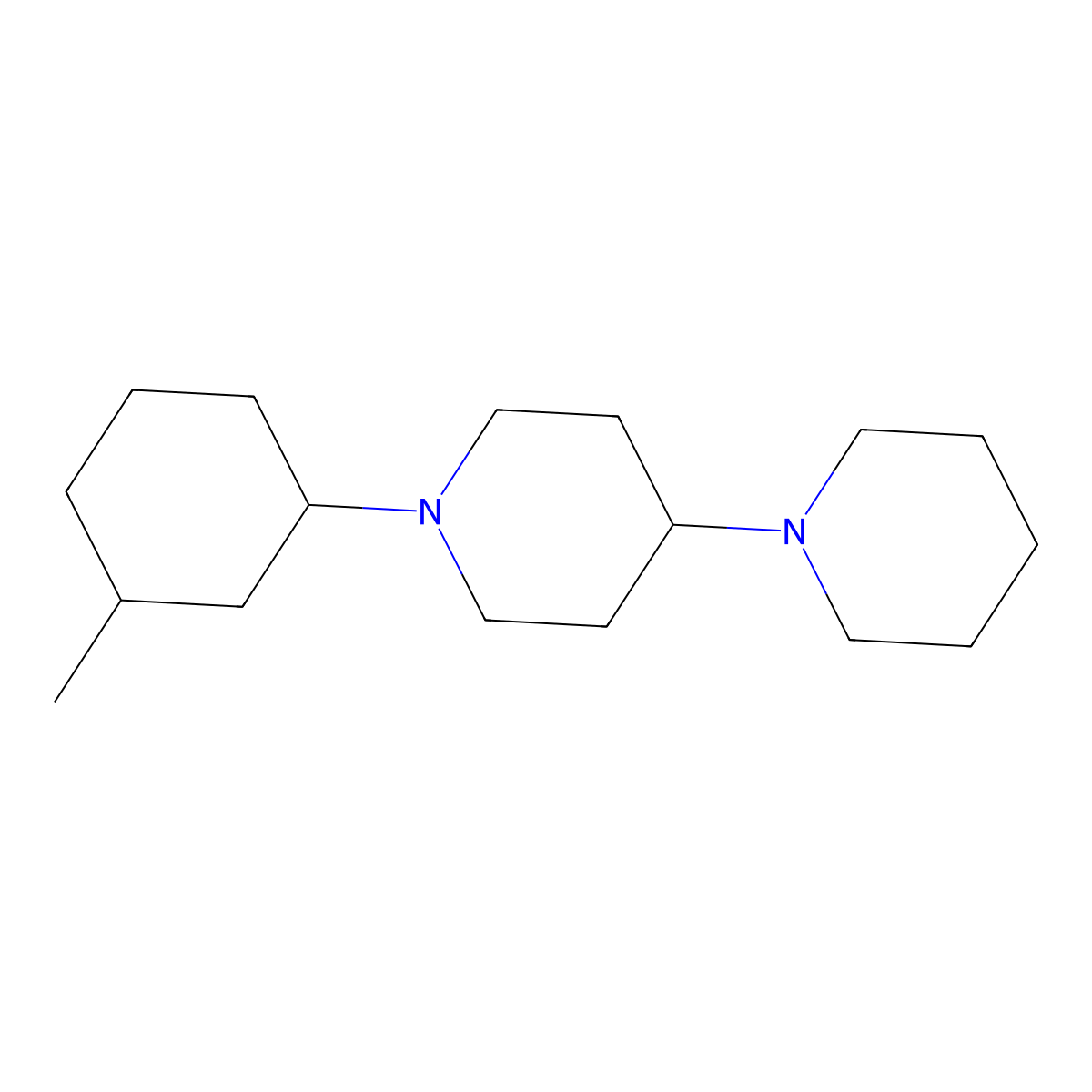 1'-(3-Methylcyclohexyl)-1,4'-bipiperidine molecular structure, CAS 337489-34-6