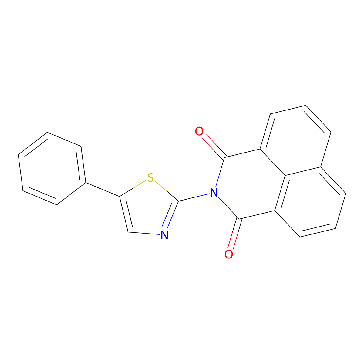 2-(5-phenyl-1,3-thiazol-2-yl)-1H-benzo[de]isoquinoline-1,3(2H)-dione molecular structure, CAS 337493-79-5