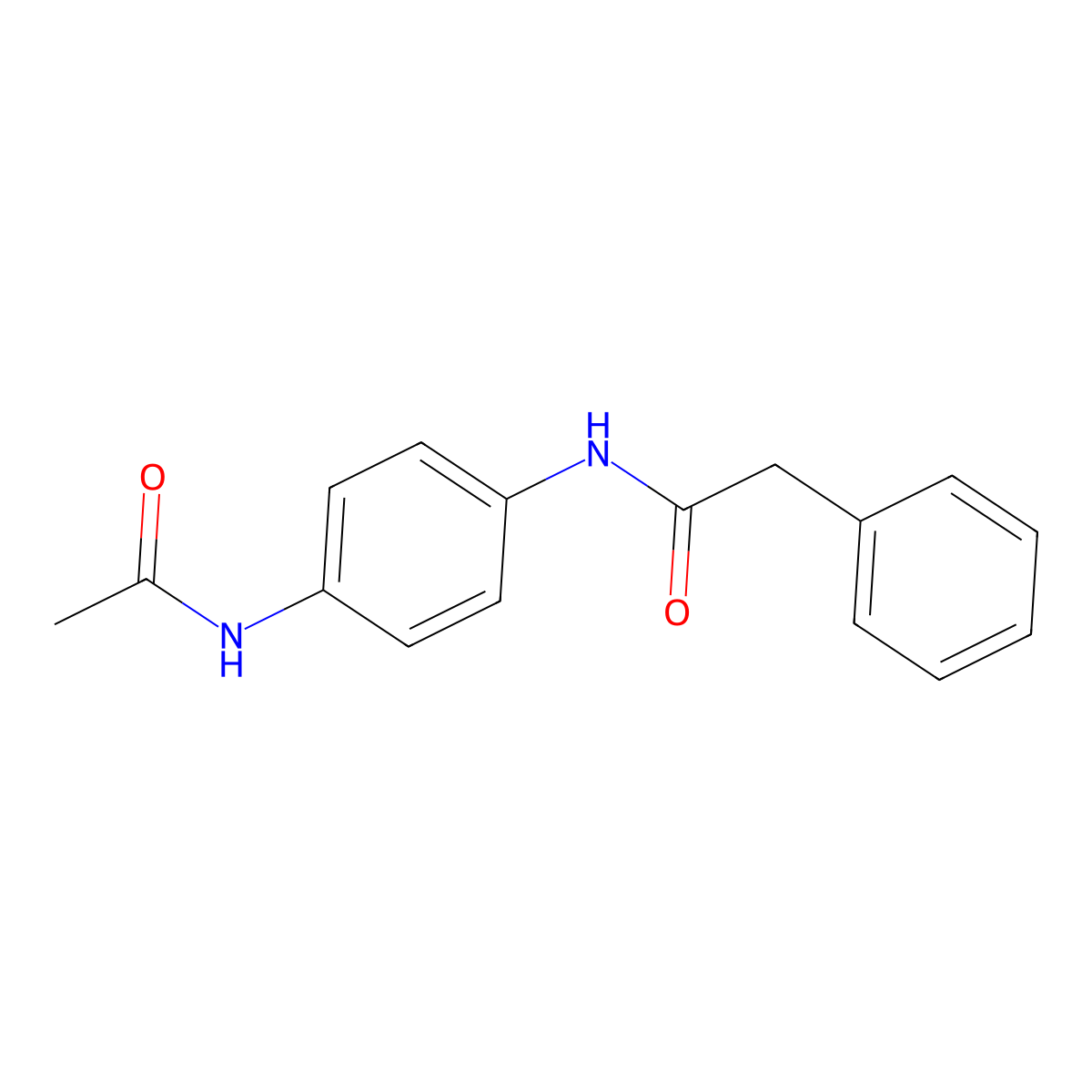 N-(4-acetamidophenyl)-2-phenylacetamide molecular structure, CAS 337497-39-9