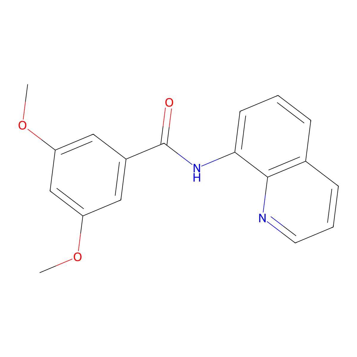 3,5-dimethoxy-N-(8-quinolinyl)benzamide molecular structure, CAS 337498-74-5