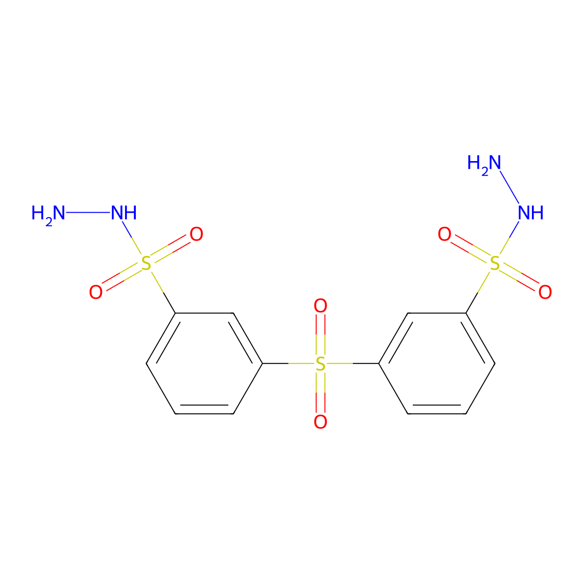 Benzenesulfonic acid, 3,3'-sulfonylbis-, dihydrazide molecular structure, CAS 3375-11-9