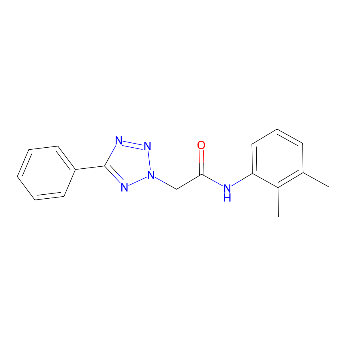 N-(2,3-dimethylphenyl)-2-(5-phenyl-2H-tetrazol-2-yl)acetamide molecular structure, CAS 337503-39-6