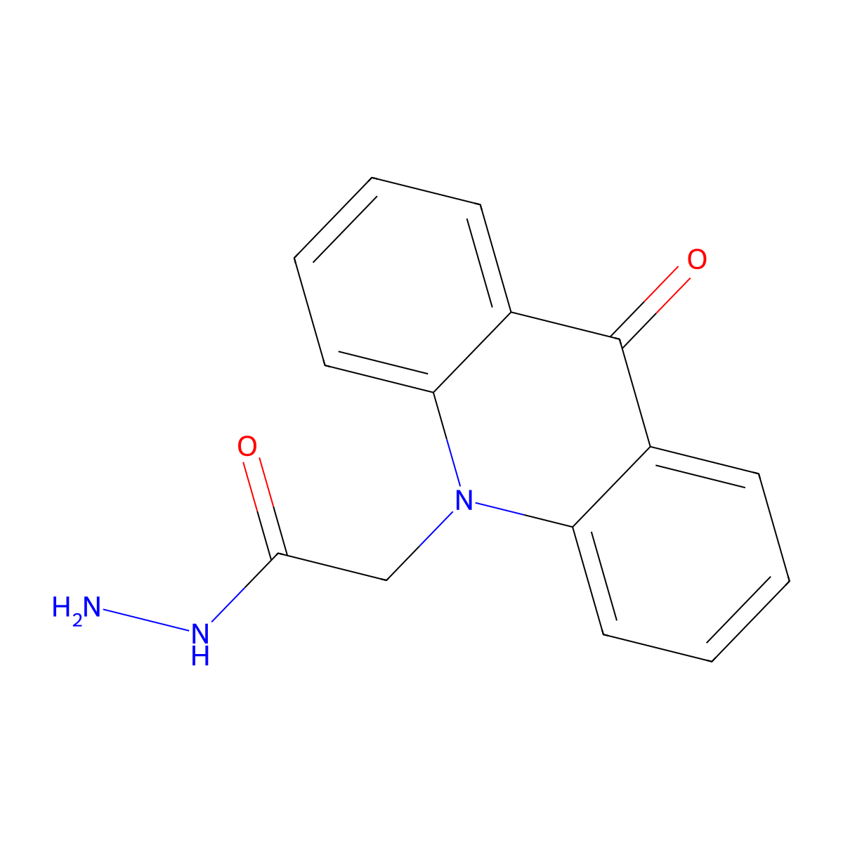 2-(9-oxoacridin-10(9H)-yl)acetohydrazide molecular structure, CAS 337505-77-8