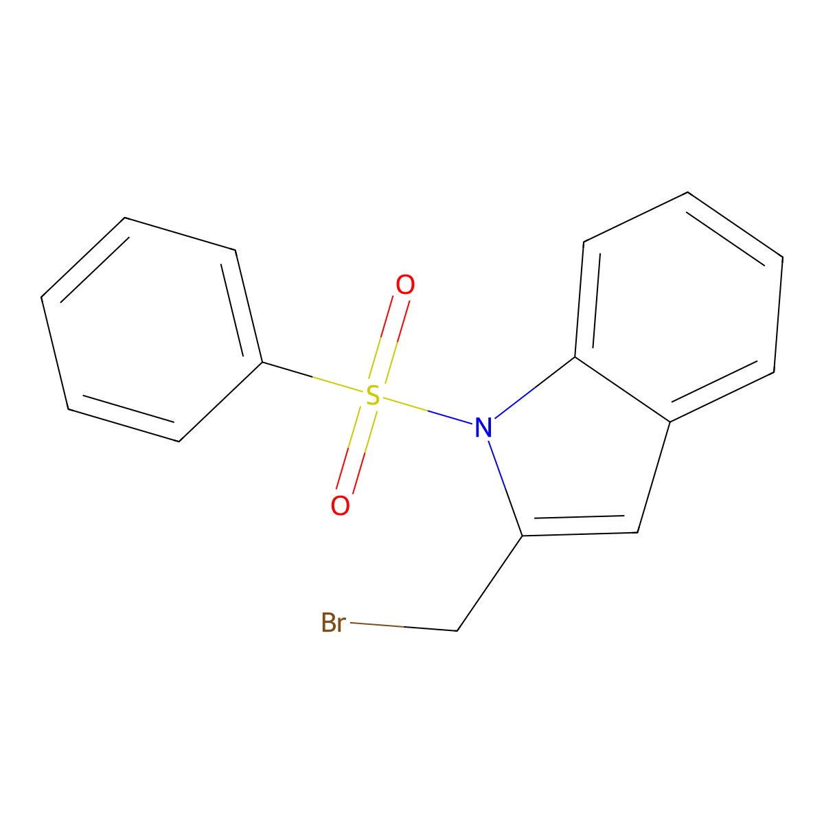 2-(Bromomethyl)-1-(phenylsulfonyl)-1H-indole molecular structure, CAS 337508-54-0