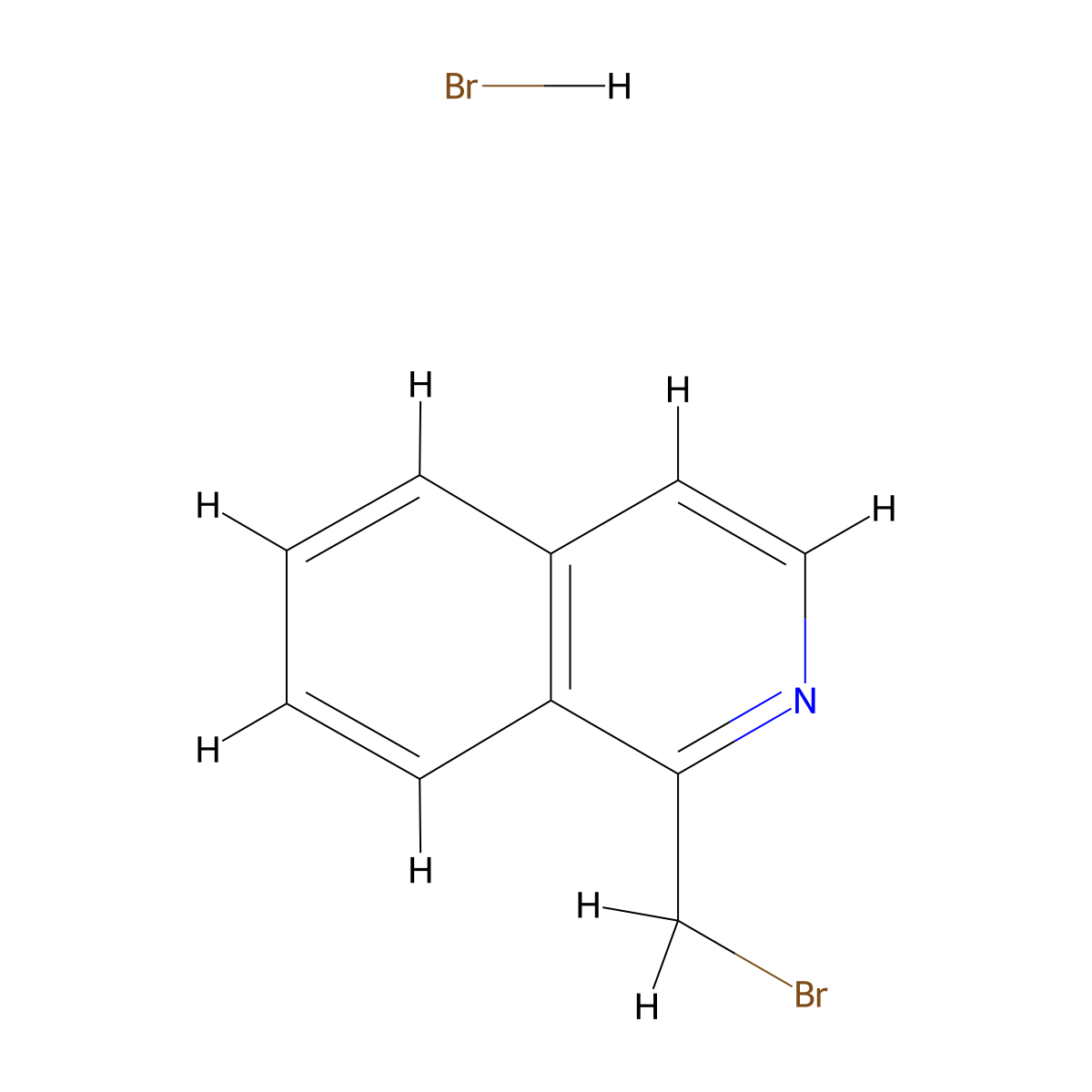 1-(bromomethyl)isoquinoline Hydrobromide molecular structure, CAS 337508-56-2