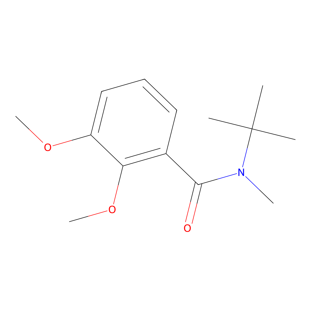 N-(tert-butyl)-2,3-dimethoxy-N-methylbenzamide molecular structure, CAS 337508-57-3