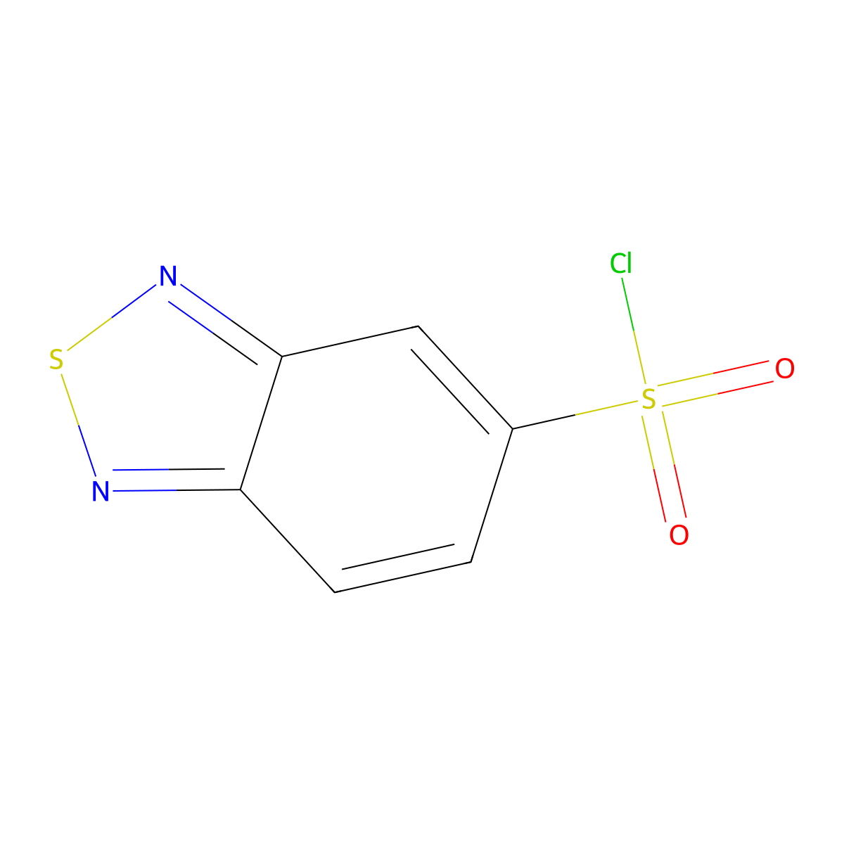 2,1,3-Benzothiadiazole-5-sulfonyl chloride molecular structure, CAS 337508-60-8