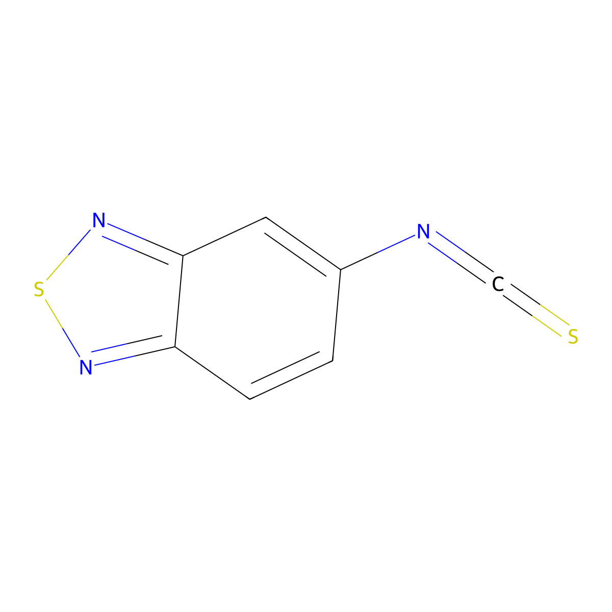 2,1,3-Benzothiadiazol-5-yl isothiocyanate molecular structure, CAS 337508-62-0