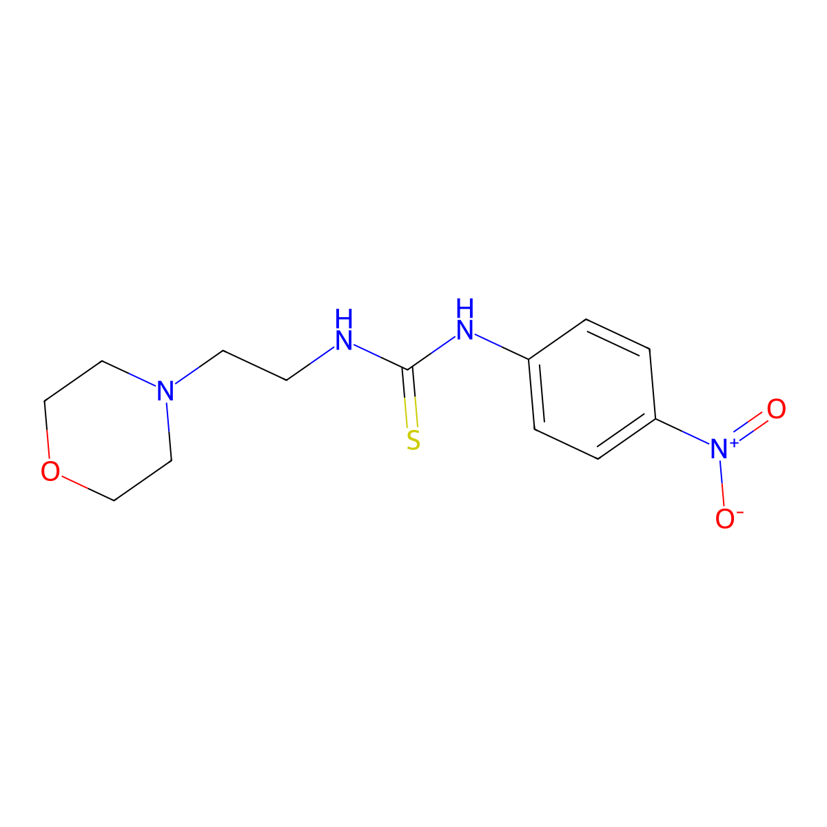 1-(2-Morpholin-4-ylethyl)-3-(4-nitrophenyl)thiourea molecular structure, CAS 337531-29-0