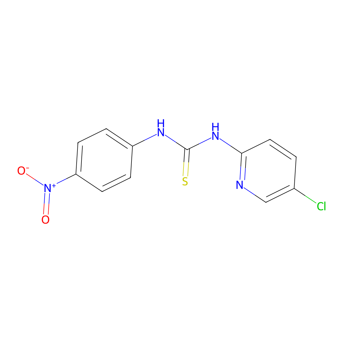 1-(5-Chloropyridin-2-yl)-3-(4-nitrophenyl)thiourea molecular structure, CAS 337532-25-9