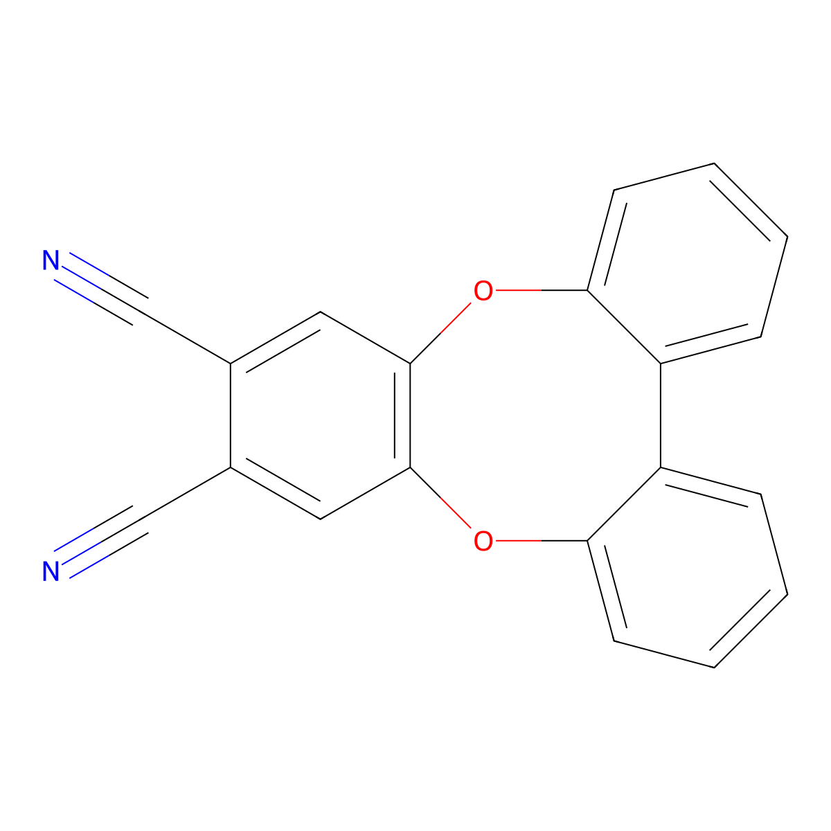 Tribenzo[b,E,g][1,4]dioxocine-7,8-dicarbonitrile molecular structure, CAS 337534-28-8