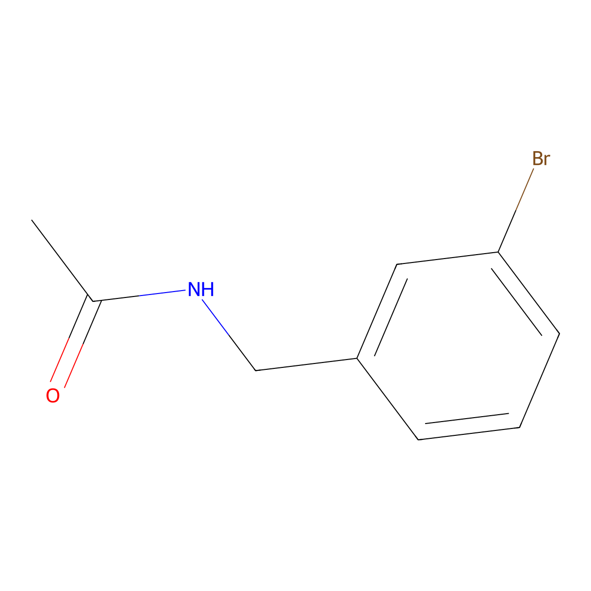 N-(3-bromobenzyl)acetamide molecular structure, CAS 337535-82-7