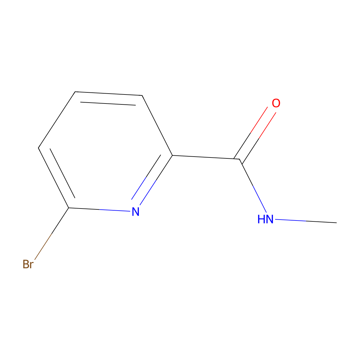 6-Bromo-N-methylpicolinamide molecular structure, CAS 337535-94-1