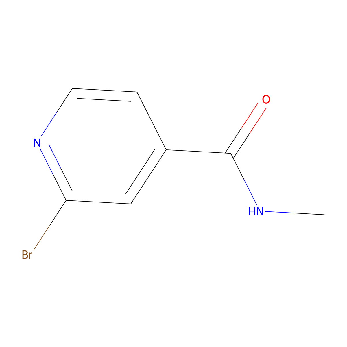 2-Bromo-N-methylisonicotinamide molecular structure, CAS 337536-01-3
