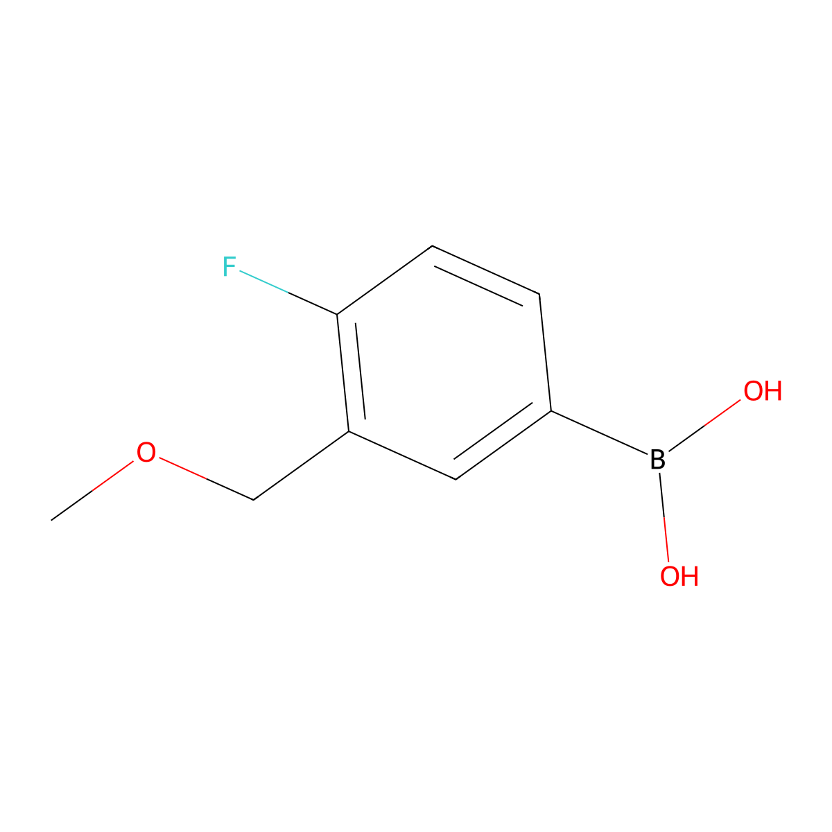 4-Fluoro-3-(methoxymethyl)phenylboronic acid molecular structure, CAS 337536-19-3