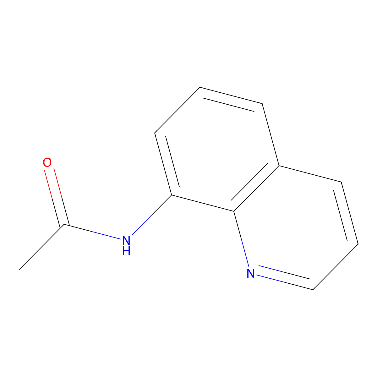 N-8-Quinolinylacetamide molecular structure, CAS 33757-42-5