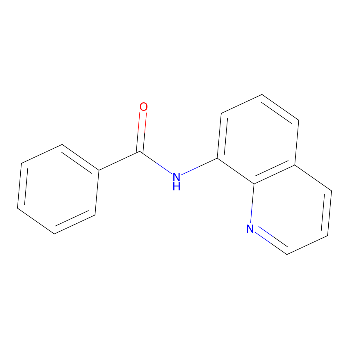 N-(quinolin-8-yl)benzamide molecular structure, CAS 33757-48-1