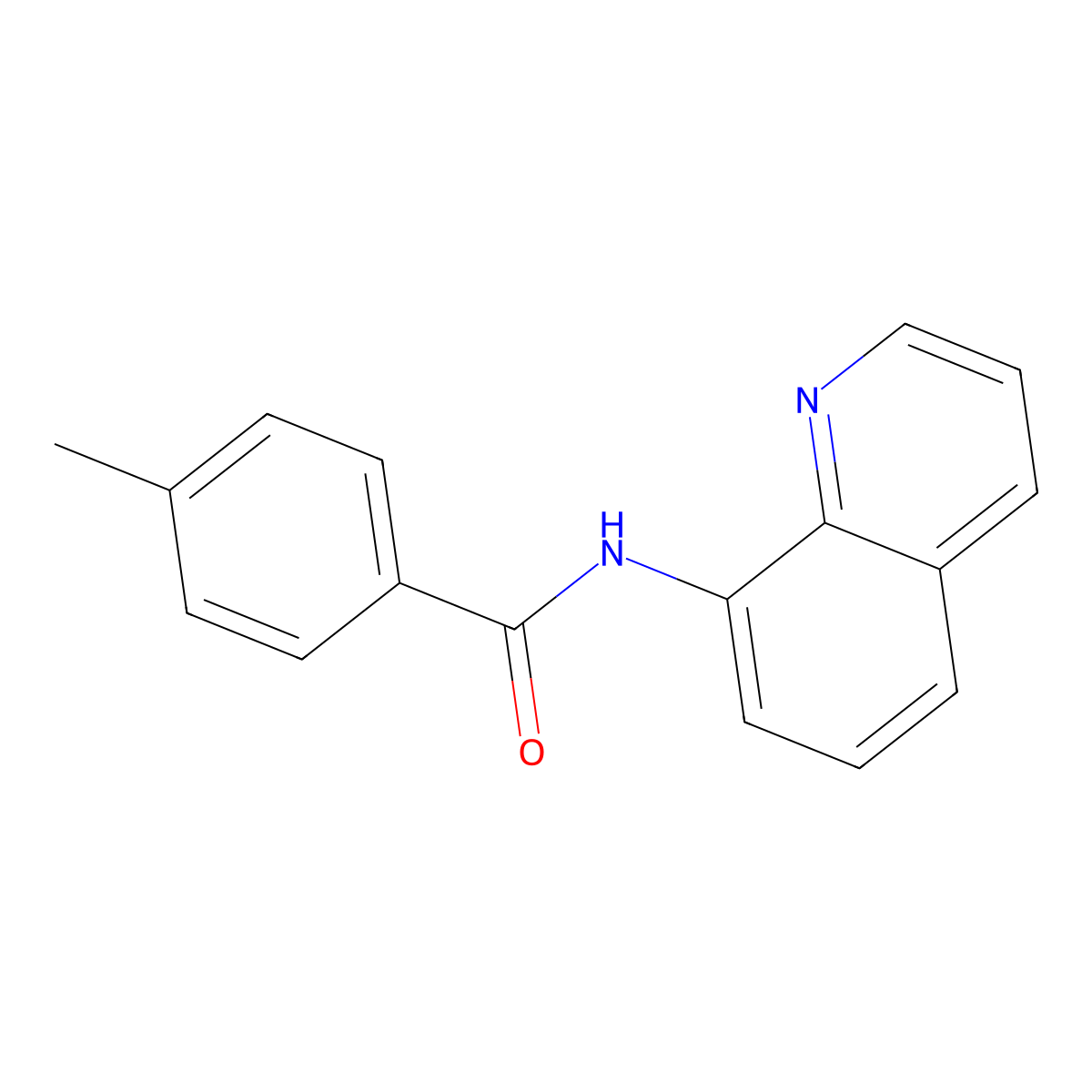 4-Methyl-N-8-quinolinylbenzamide molecular structure, CAS 33757-49-2
