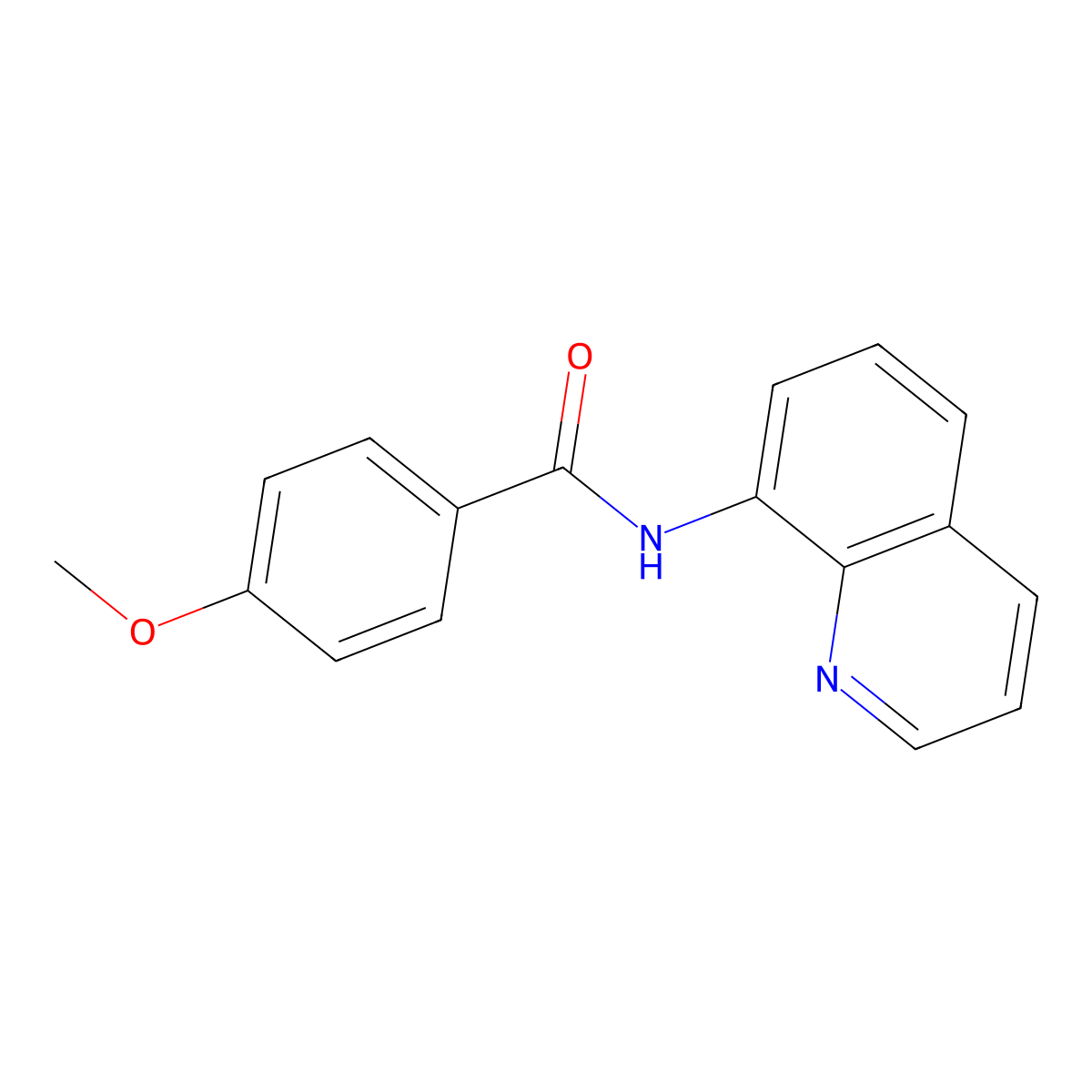 4-Methoxy-N-(quinolin-8-YL)benzamide molecular structure, CAS 33757-50-5