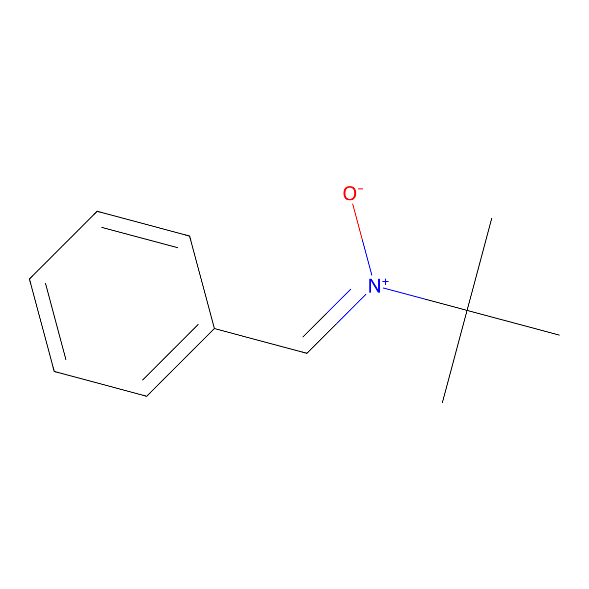 N-tert-Butyl-alpha-phenylnitrone molecular structure, CAS 3376-24-7