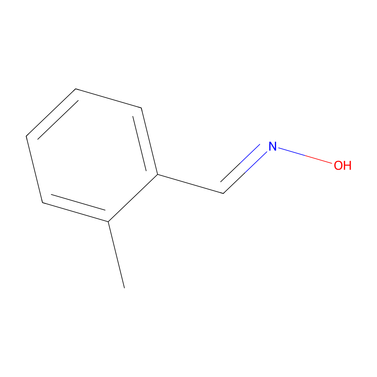 N-((2-methylphenyl)methylidene)hydroxylamine molecular structure, CAS 3376-32-7