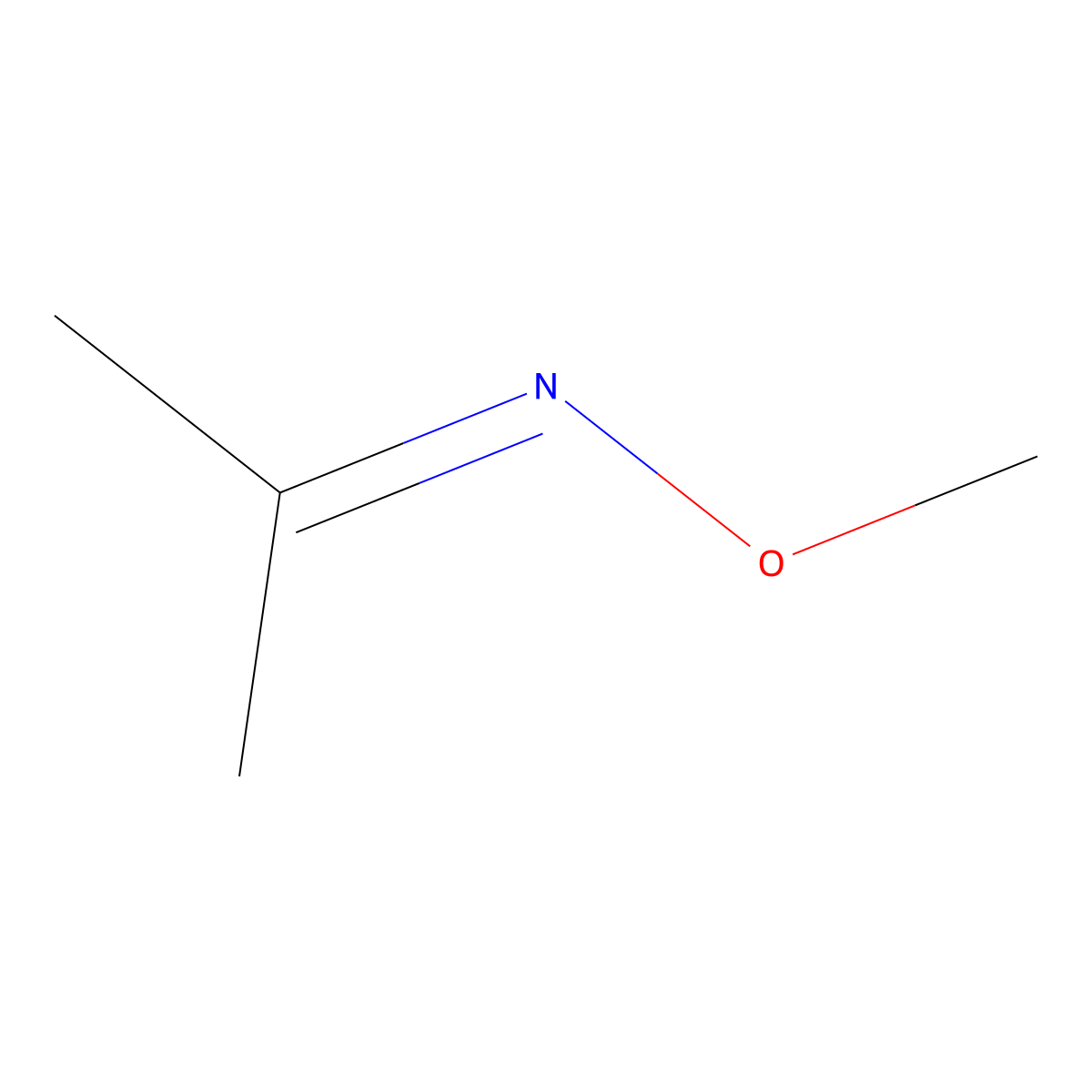 2-Propanone, o-methyloxime molecular structure, CAS 3376-35-0