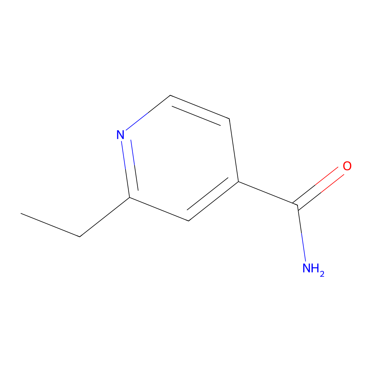 2-Ethylisonicotinamide molecular structure, CAS 3376-95-2