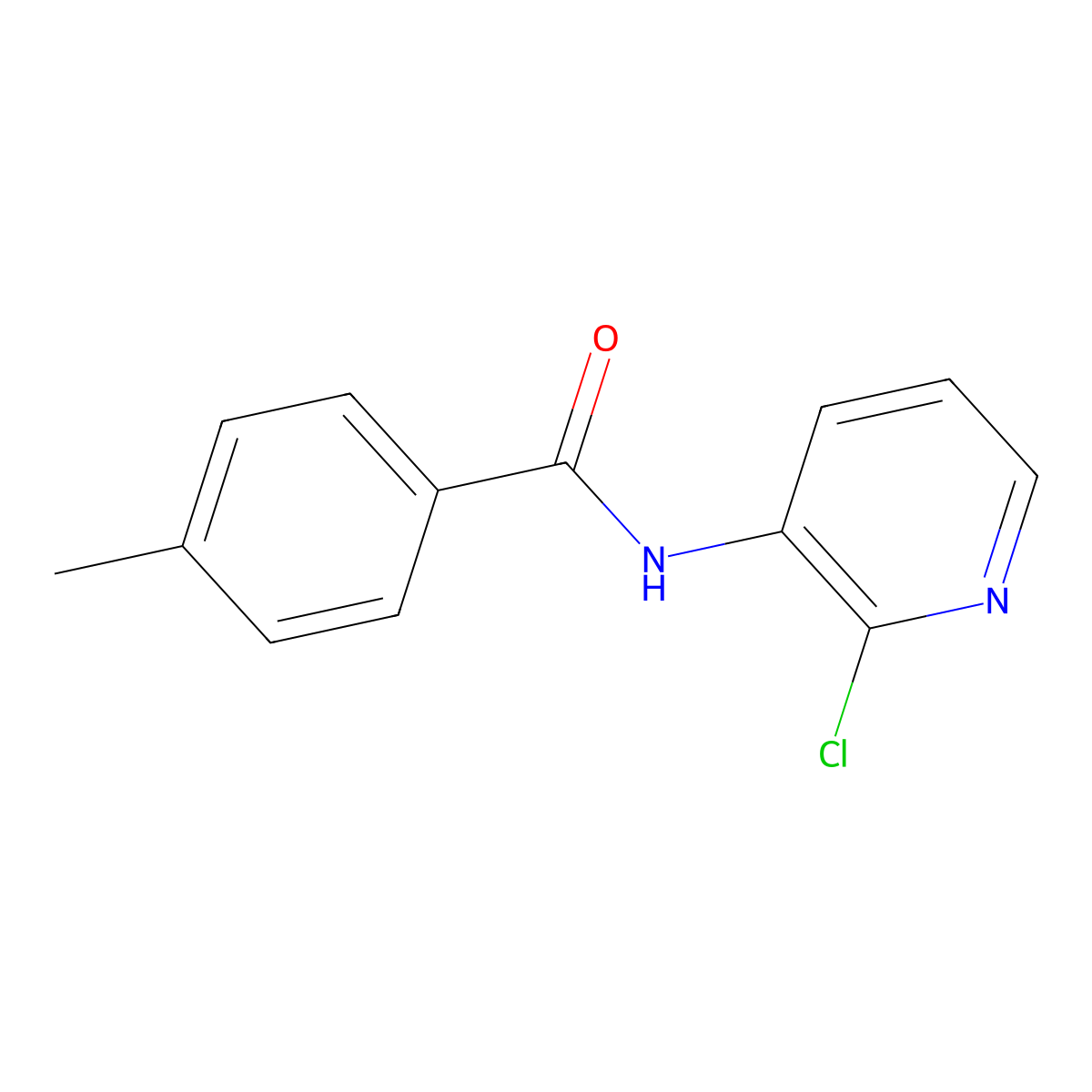 N-(2-chloropyridin-3-yl)-4-methylbenzamide molecular structure, CAS 33761-26-1