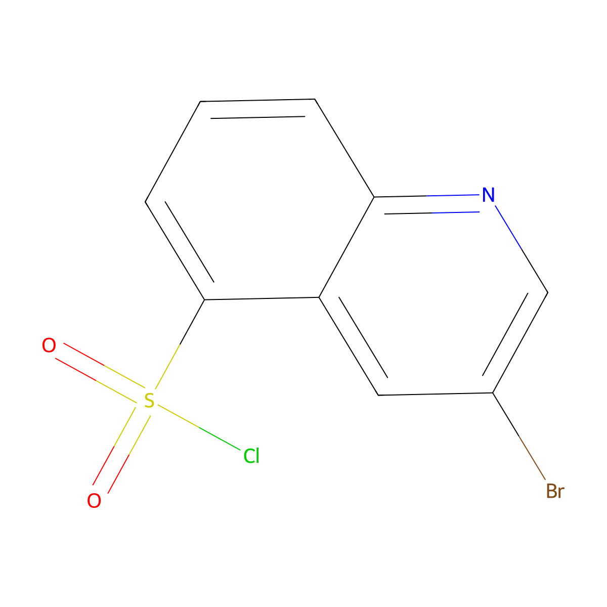 3-Bromoquinoline-5-sulfonyl chloride molecular structure, CAS 33768-83-1