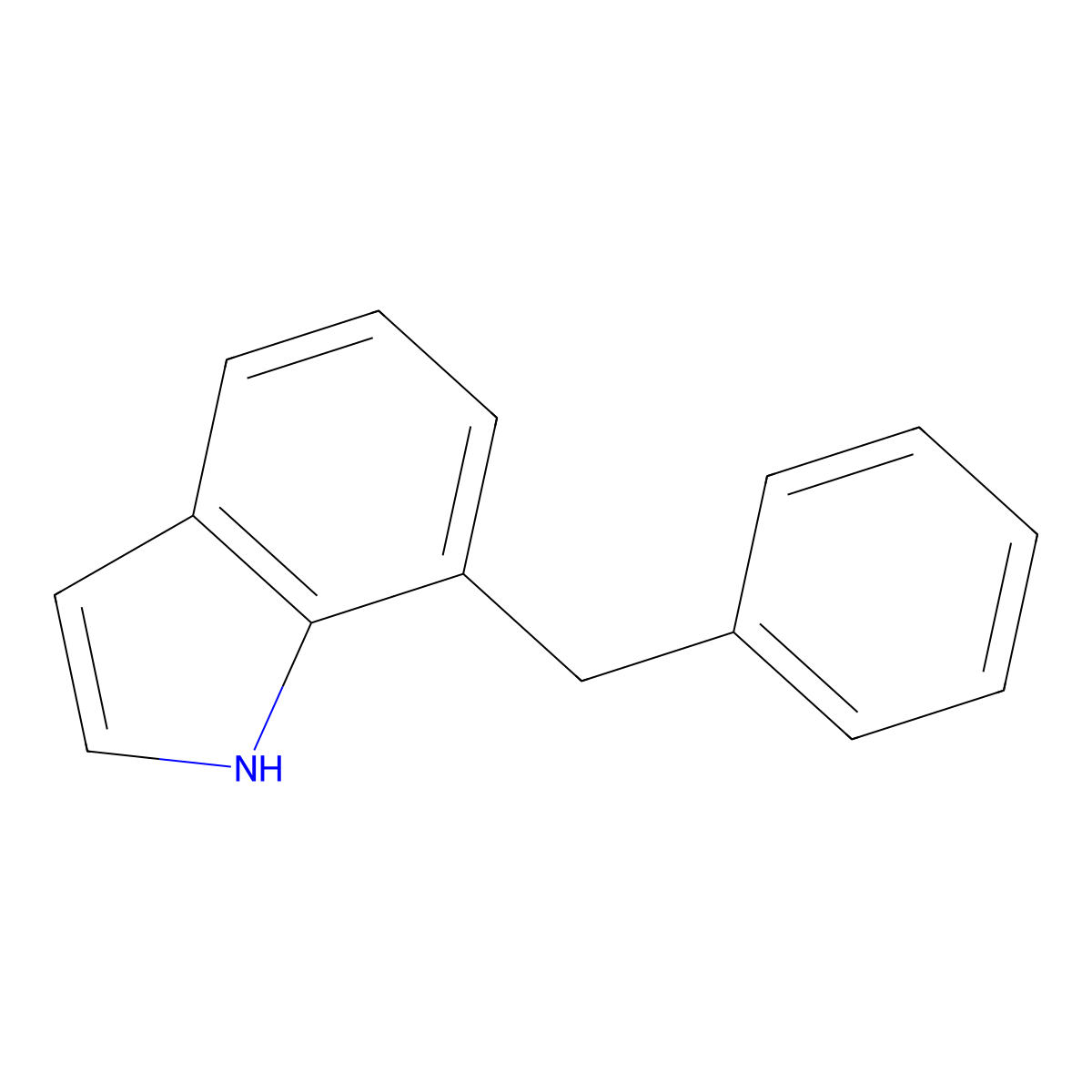 7-Benzyl-1H-indole molecular structure, CAS 3377-78-4