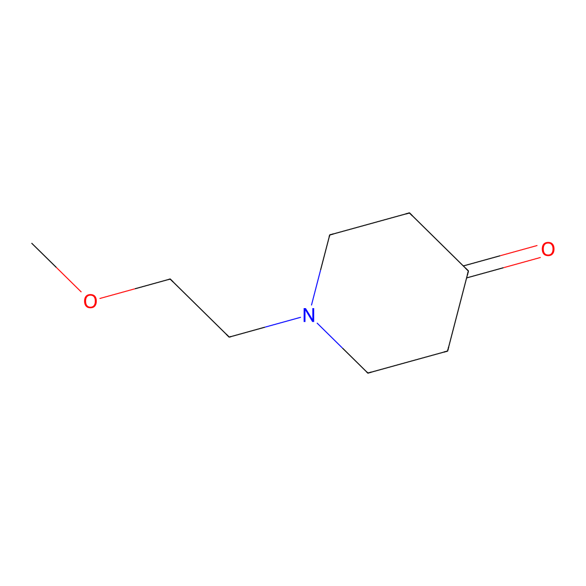 1-(2-Methoxyethyl)piperidin-4-one molecular structure, CAS 33771-04-9