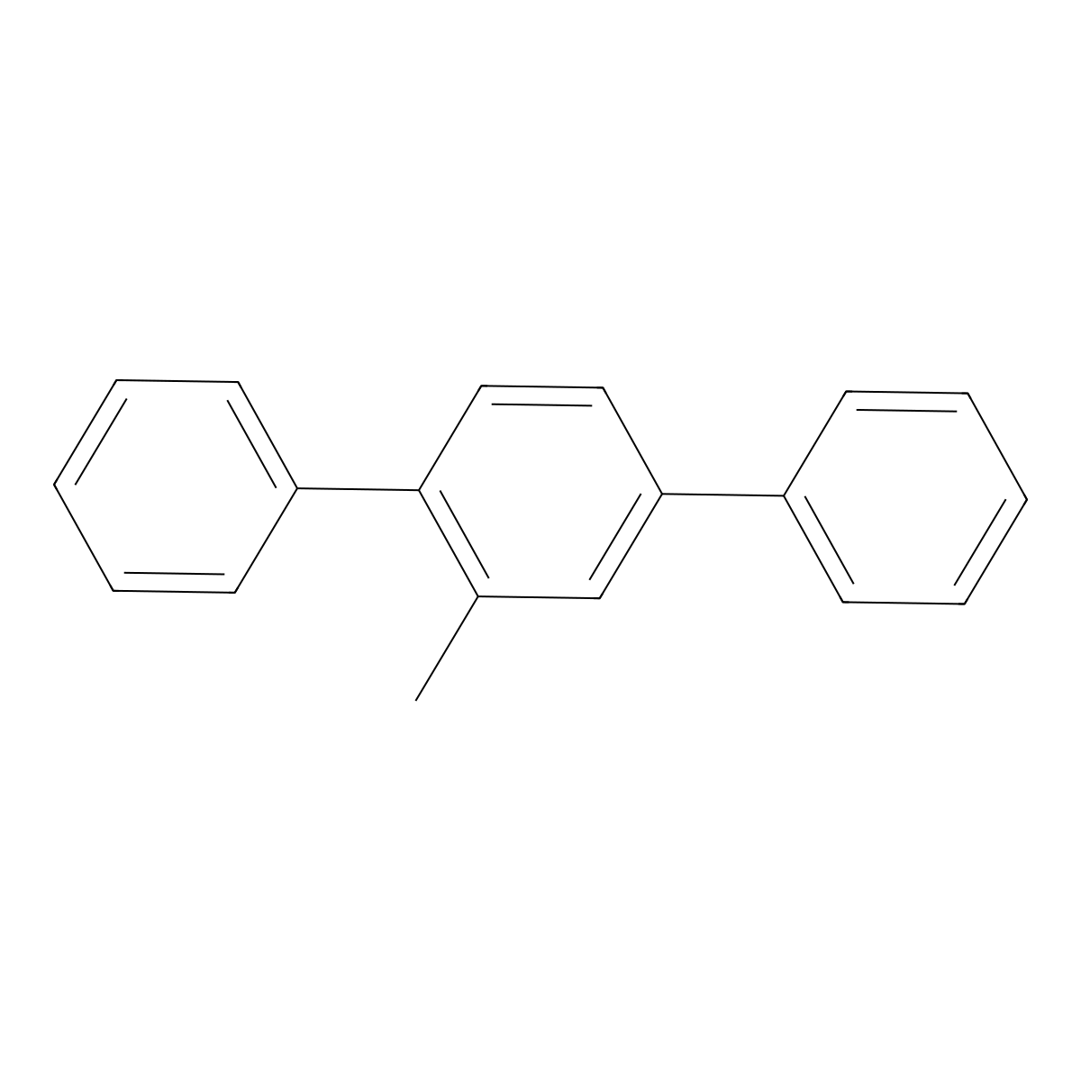 2-Methyl-1,4-diphenylbenzene molecular structure, CAS 33776-38-4