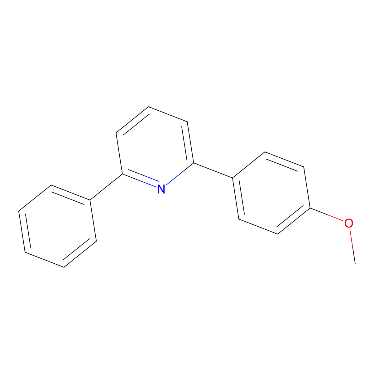2-(4-Methoxyphenyl)-6-phenylpyridine molecular structure, CAS 33777-95-6