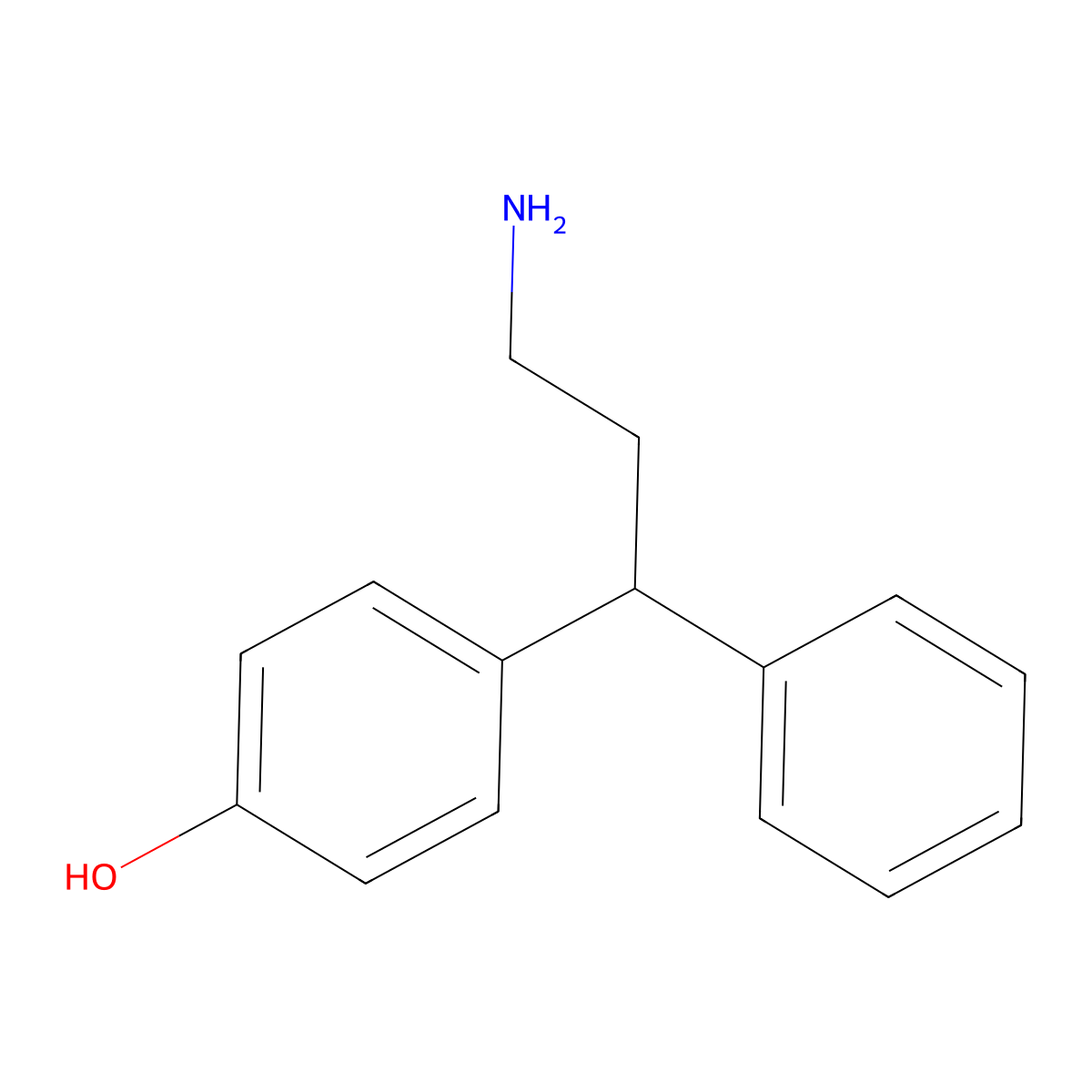 4-(3-Amino-1-phenylpropyl)phenol molecular structure, CAS 33779-63-4