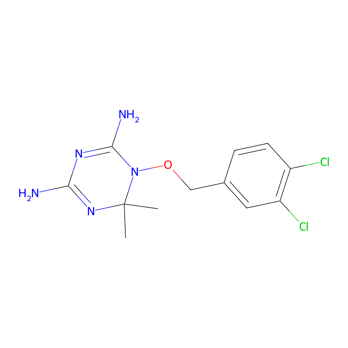 Clociguanil molecular structure, CAS 3378-93-6