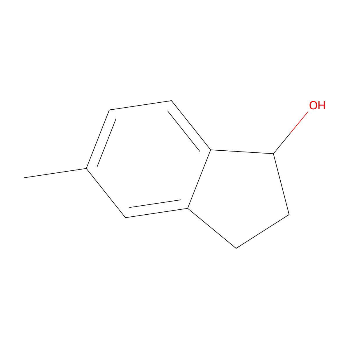 5-Methyl-2,3-dihydro-1H-inden-1-ol molecular structure, CAS 33781-37-2