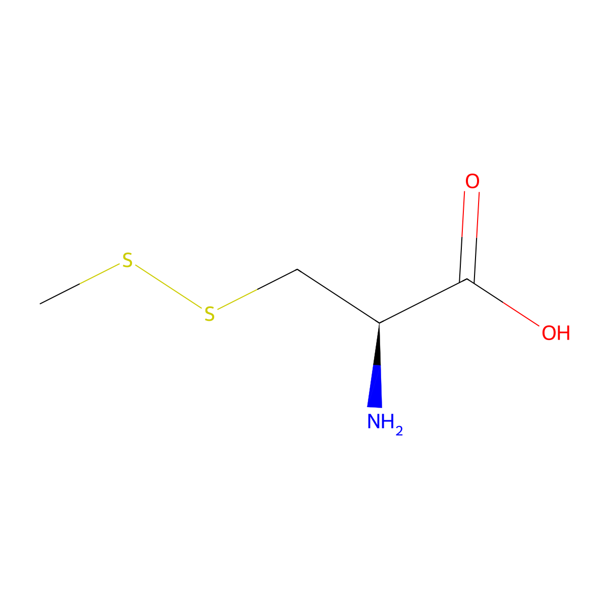 3-(Methyldithio)-L-alanine molecular structure, CAS 33784-54-2