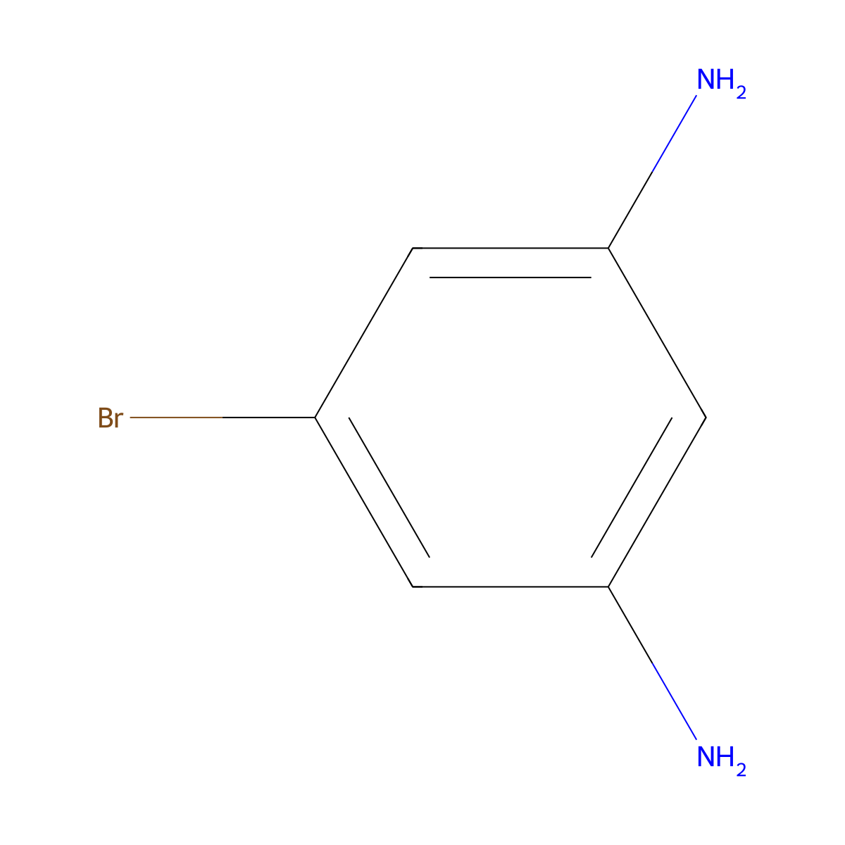 5-Bromobenzene-1,3-diamine molecular structure, CAS 33786-90-2